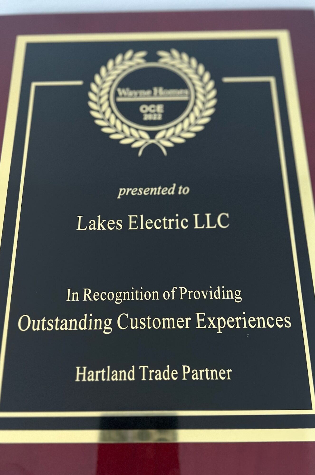 hartland trade partner plaque